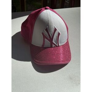 New York Yankees New Era 9FORTY Girls Child Adjustable Strap Back Hat